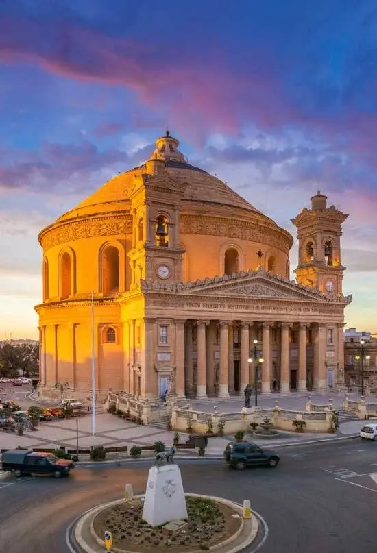 The Mosta Rotunda in Malta, near the 3DOME Malta studio
